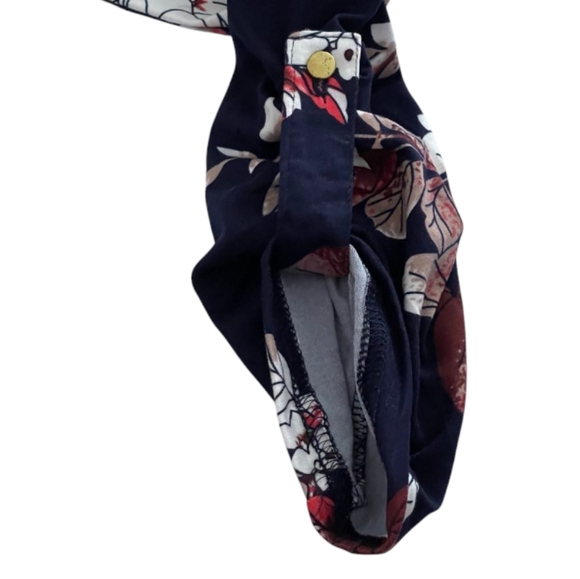 Multi-Coloured Majora Women's Long Sleeve Faux-Wrap Mini Dress - Picture 8 of 12